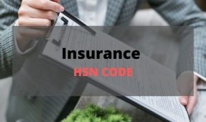 insurance hsn code