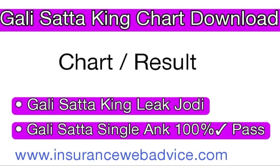 Gali Chart 2022 | Gali Satta King Result